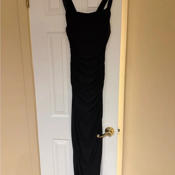 Lulus Elegant Black Off-Shoulder Dress - Picture 2 of 4